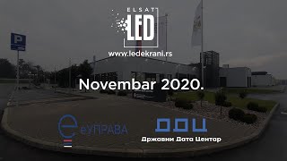 LED ekrani P153  unutrašnji zakrivljeni  Državni data centar Kragujevac [upl. by Meadow]