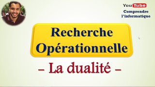 Recherche opérationnelle  La dualité [upl. by Jonah]