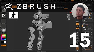 Zbrush  Tutorial diseño de Robots quotPart 15quot  Decimation Master [upl. by Adiasteb]