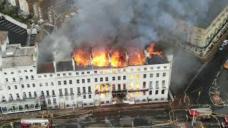 Eastbourne Claremont Hotel Fire  Full Footage 22112019 [upl. by Mauralia488]