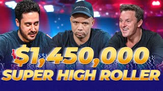 1450000 Super High Roller Ivey  Mateos  Tricket  Phua Final Table Poker Drama [upl. by Yerbua]