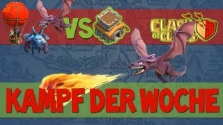 13 Kampf der Woche Fliegende Zerberstung VS Rathaus 8 I Clash of Clans DeutschGerman [upl. by Mandelbaum]