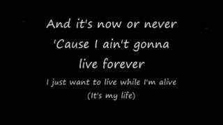 Bon Jovi  Its my life Lyrics HD [upl. by Ivetts]