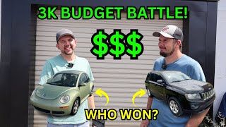 3000 COPART BUDGET BATTLE REBUILDSELL WINNER REVEALED [upl. by Aihsinat]