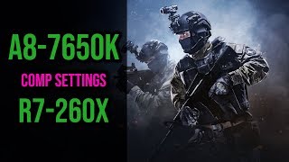 R7 260X  A8 7650K  COMP SETTINGS  CSGO FPS Benchmark [upl. by Annaira]