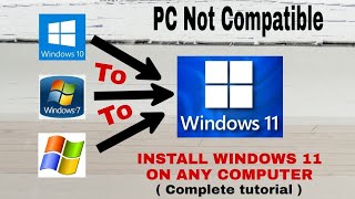 Comment installer Windows 11 sur un ordinateur non compatible ✅️ [upl. by Arehahs]