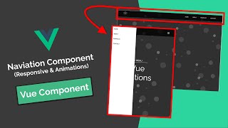 Responsive Navigation Component With Vue 3 amp Vue Animations [upl. by Edals962]