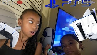 Unboxing play stion 5 with my brother he got it for his brother birthday💕🤘🏾🩸birthday ps5 fun [upl. by Goober216]