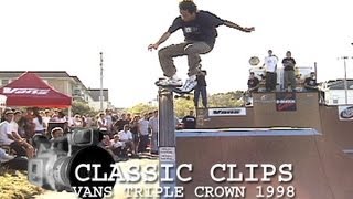 Vans Triple Crown Skateboard Contest 1998 Asbury Park Classic Clips [upl. by Joelie]