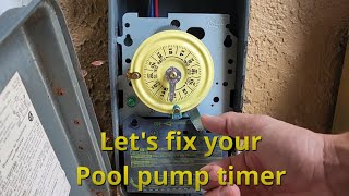 How to fix a Pool Pump Timer  Easy replacement using the Intermatic T104 [upl. by Mena606]