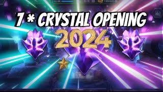 First 7 Star Crystal opening of 2024  did the Luck came back or Still Nahh  contest of champions [upl. by Keefe]