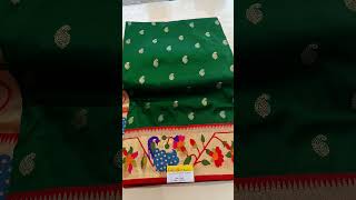 Brocket Paithani saree wedding makeup bridal lakkadkotpaithani silksaree [upl. by Aramot715]