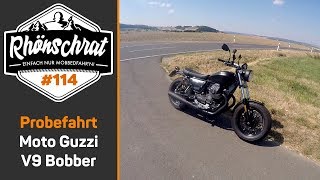 Probefahrt  Moto Guzzi V9 Bobber  114 [upl. by Ahsytal157]