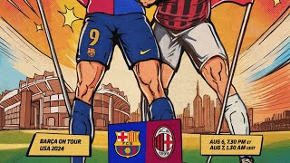 Pretemporada FCBarcelona vs AC Milan [upl. by Otrebide]