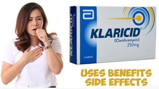 Klaricid Clarithromycin 250mg amp 500mg Tablet Uses In Urdu Hindi Klaricid Syrup Klaricid 250mg [upl. by Wymore]