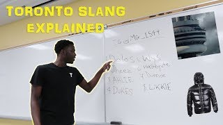 TORONTO SLANG EXPLAINED  OFFICIAL CLASS [upl. by Aratak]