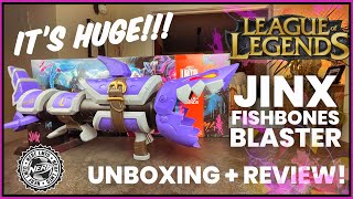 NERF x League of Legends  JINX Fishbones Blaster unboxing review nerf leagueoflegends jinx [upl. by Florida]