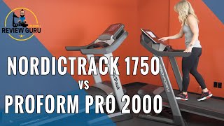 ProForm Pro 2000 vs NordicTrack 1750 Treadmill Comparison [upl. by Atisusej]