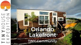 Orlando’s Thriving Lakefront Tiny Home Community with Gorgeous Rentals [upl. by Htepsle]