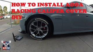 HOW TO INSTALL AOOA RACING CALIPER COVER DIY [upl. by Cato]