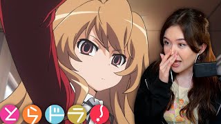 so THIS is TORADORA  Episode 1 Reaction [upl. by Tenay]