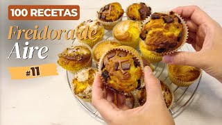 😳 ¡MAGDALENAS PERFECTAS en tu FREIDORA DE AIRE 🥳 Doradas y Esponjosas 🤯 100 Recetas en AirFryer [upl. by Arahas]