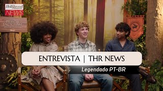 Elenco de Percy Jackson  Entrevista The Hollywood Reporter Legenda PTBR [upl. by Ataymik]