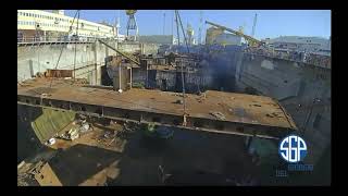 The Scrapping of the Costa Concordia Part 2 Dock No 4 [upl. by Nnairb897]