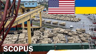 Russia Furious Hundreds of US combat vehicles arrive in Ukraine [upl. by Annawat]