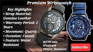 A premium watch under 3K Fastrack NP3224NL01 analog Assiduous Dark Horse fastrack wristwatch [upl. by Islaen826]