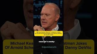 Michael Keaton Reacts To Batman Jokes of Arnold Schwarzenegger and Danny DeVito At Oscars 2024 [upl. by Harv347]