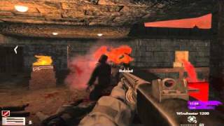 Cod 5 Zombies MARS Custom Map PART 1 Nazi Zombies ZM Mars world at war coop HD [upl. by Ettelegna312]