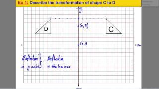 Transformations  reflecting shapes 2 [upl. by Lrak]