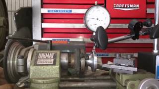 Unimat Hobby Lathe Cylinder Dome Runout [upl. by Orsa]