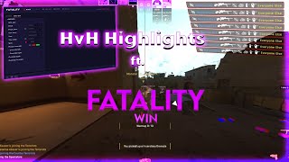 Fatality Crack is the BEST Cheat HvH Highlights [upl. by Kcirdahs996]