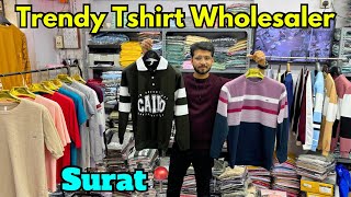 Trendy Tshirt Wholesaler In Surat  Tshirt Wholesale Market in Surat  TShirt Wholesale In Surat [upl. by Ocir701]