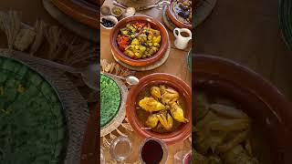 Moroccan food  Tanjiya Tajin Couscous Tea [upl. by Ariane]