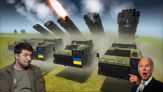 300 Ukrainian 9К58 SMERCH destroyed a big Russian military convoy MOWAS2 BATTLE [upl. by Nylssej]