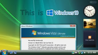 Windows 10 but it looks like Windows Vista VistaReloaded Demo [upl. by Merfe]