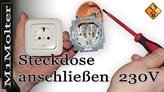 Steckdose anschließen  230V  Aber wie [upl. by Eneryt]