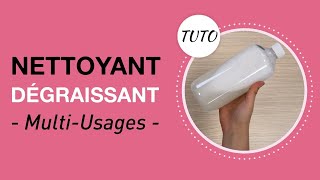 Tuto recette  Nettoyant Dégraissant Multi Usages Naturel [upl. by Ansel]