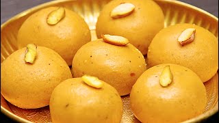 पहली बार में परफेक्ट बेसन लड्डू कैसे बनाये  Besan Laddu Recipe  Besan Laddoo  KabitasKitchen [upl. by Ellehcir916]