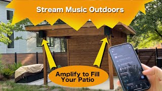 Stream Music Alexa Echo Link and Amplifier Outdoor Pool Patio [upl. by Mackie]