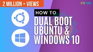 How to Dual Boot Ubuntu and Windows 10 [upl. by Nnybor975]