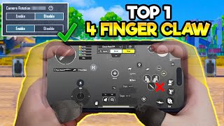 How To Get The Best 4 Finger Claw Control Setting  BGMI amp PUBG MOBILE [upl. by Helman]