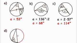 Izračunavanje veličine obodnog i središnjeg kuta  zadaci [upl. by Simdars778]