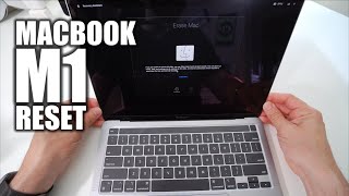 How to Factory Reset Apple Silicon MacBook Pro M1 amp Air M1 ║OS Big Sur [upl. by Aicilla627]