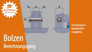 Bolzen Berechnungsgang [upl. by Adekram]