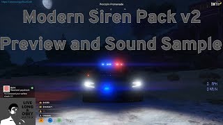 Modern Siren Pack FiveM v2 Preview  Sound Samples [upl. by Hsitirb860]