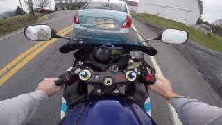 2005 Suzuki GSXR 600 Test Drive [upl. by Enelegna]